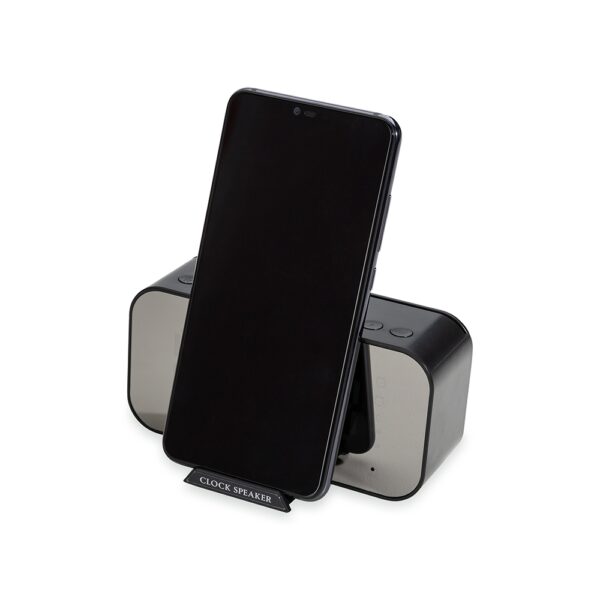 Caixa de Som Multimídia com Relógio e Suporte para Celular - 03019 - Imagem 4