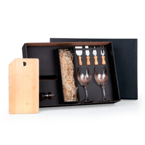 Kit Para Queijo E Vinho - 8 Pçs - KT-90198