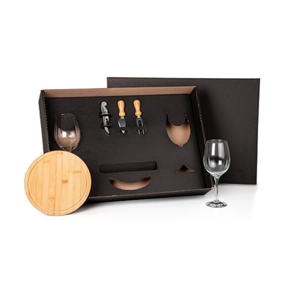Kit Queijo E Vinho - 6 Pçs - KT-90207