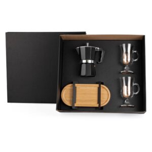 Kit Para Café Com Cafeteira Italiana - 4 Pçs - KT-90258