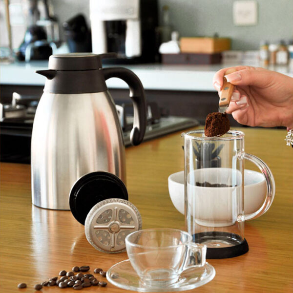 Kit Para Café Com Prensa Francesa - 4 Pçs - KT-90279 - Imagem 6