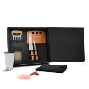 Kit Para Churrasco Com Copo Térmico - 6 Pçs - KT-90301