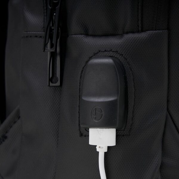 Mochila Couro Sintético USB 17 Litros - 01901B - Imagem 8