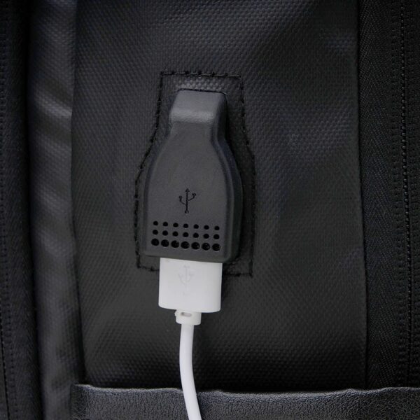 Mochila Couro Sintético USB 20 Litros - 20061 - Imagem 7