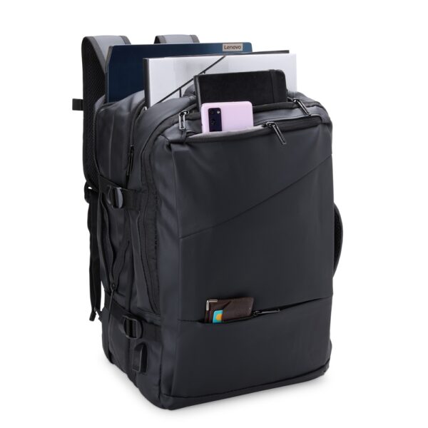 Mochila Expansível de Couro Sintético 36 Litros - 08084 - Imagem 2