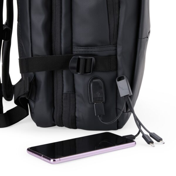 Mochila Expansível de Couro Sintético 36 Litros - 08084 - Imagem 4