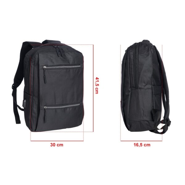 Mochila de Nylon USB 20L - 01318 - Imagem 7