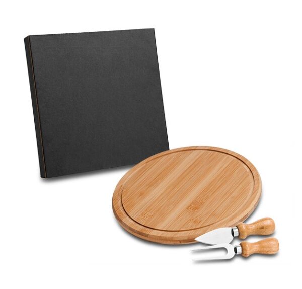 Conj. Para Queijo Em Bambu Inox - 3 Pçs - PD-15023