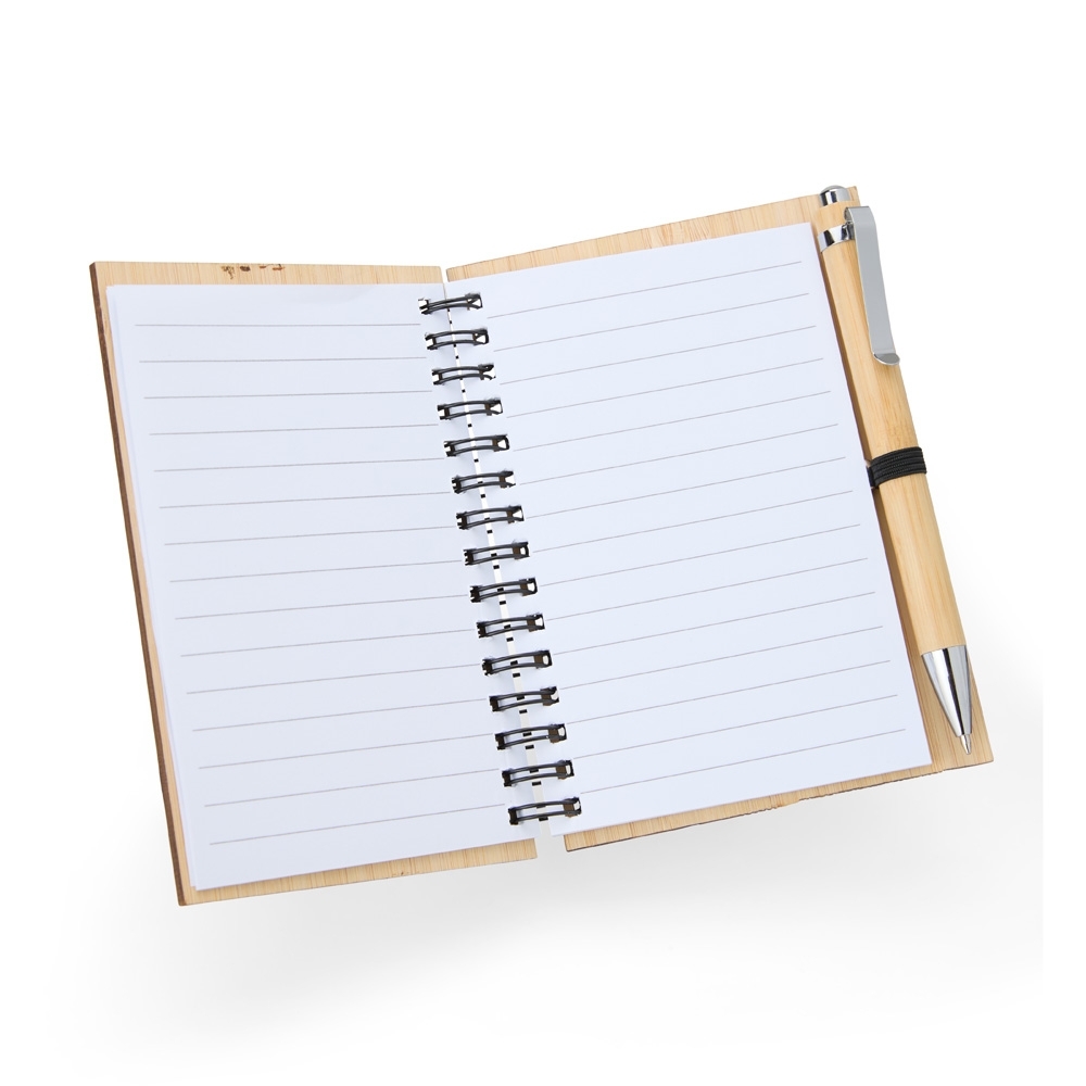 Caderno de Bambu com Caneta - Imagem 2