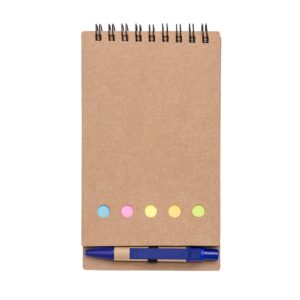 Bloco de Anotações com Caneta e Post-it