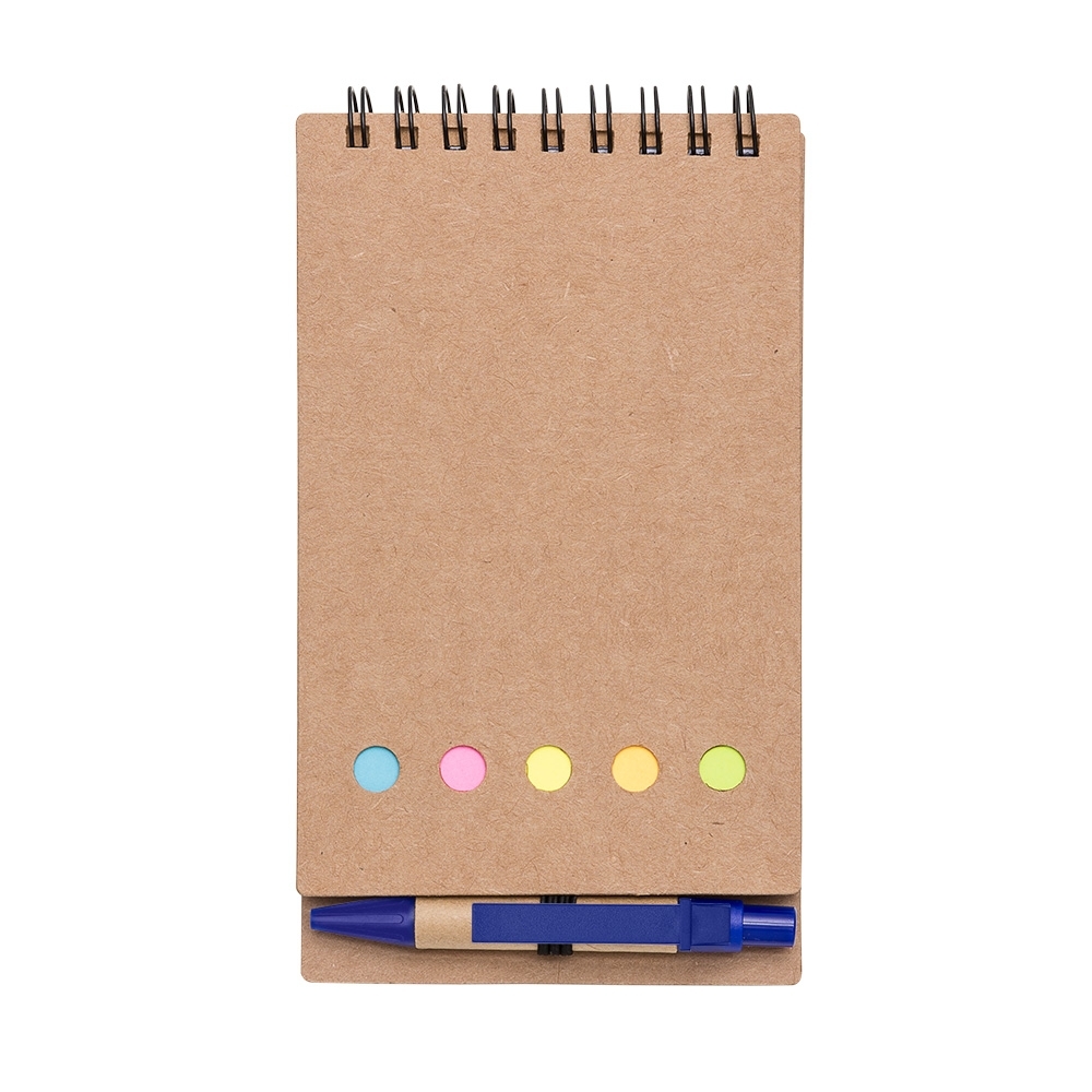 Bloco de Anotações com Caneta e Post-it