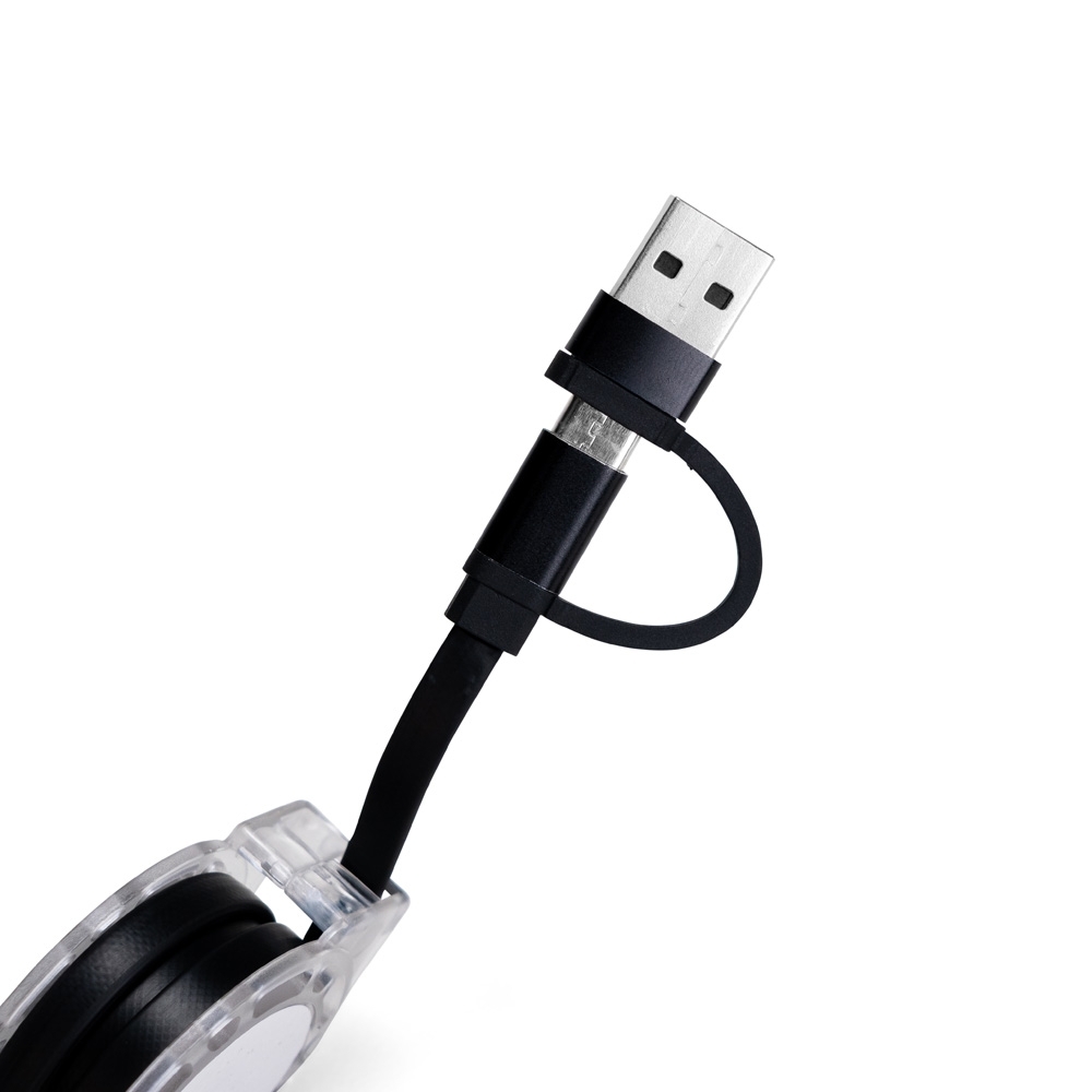 Cabo Retrátil 3 em 1 com Adaptador - Imagem 3