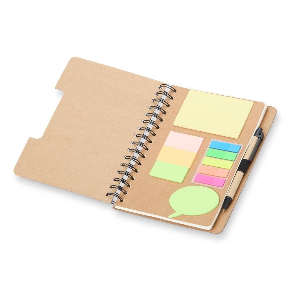 Caderno com Autoadesivos e Caneta - Imagem 2