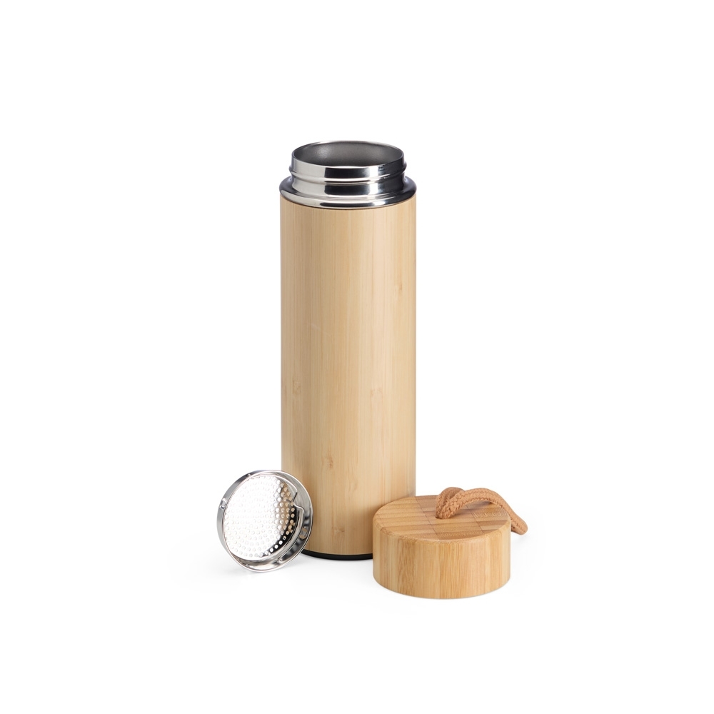 Garrafa Térmica Bambu 400ml - Imagem 3